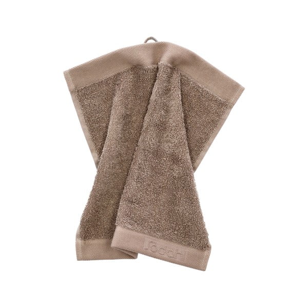 Asciugamano tipo terry marrone in cotone 30x30 cm Comfort – Södahl-image-2
