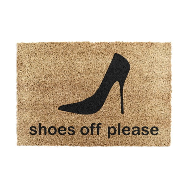 Zerbino in cocco 40x60 cm Shoes Off Please - Artsy Doormats