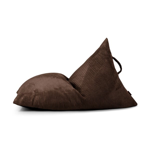 Pouf a sacco per bambini marrone scuro con rivestimento in velluto a coste Razzy – SLOWDOWN