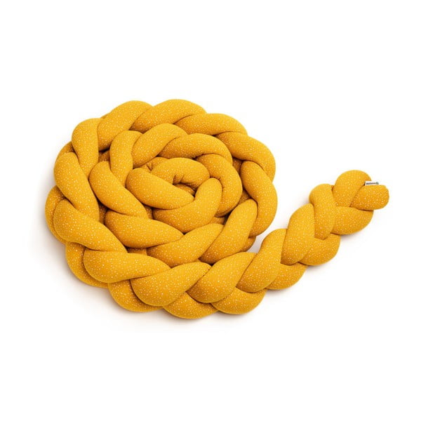 Mantello in maglia di cotone giallo senape, lunghezza 180 cm - T-TOMI