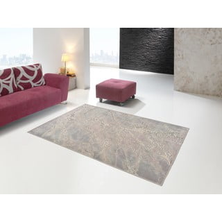 Tappeto in viscosa grigio e beige , 200 x 300 cm Margot Marble - Universal