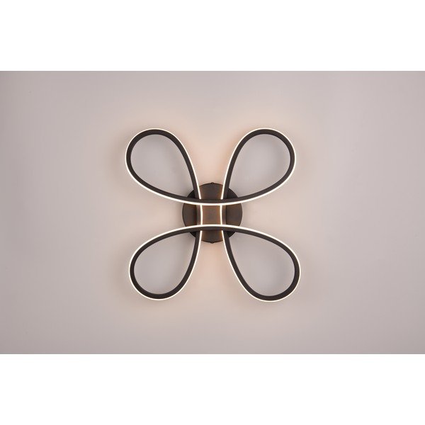Plafoniera LED nera 40x40 cm Fly - Trio-image-2