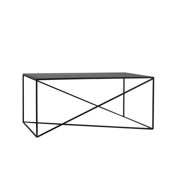 Tavolino nero Custom Form Memo, larghezza 100 cm - CustomForm