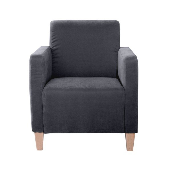 Poltrona antracite Milla Velor - Max Winzer-image-1