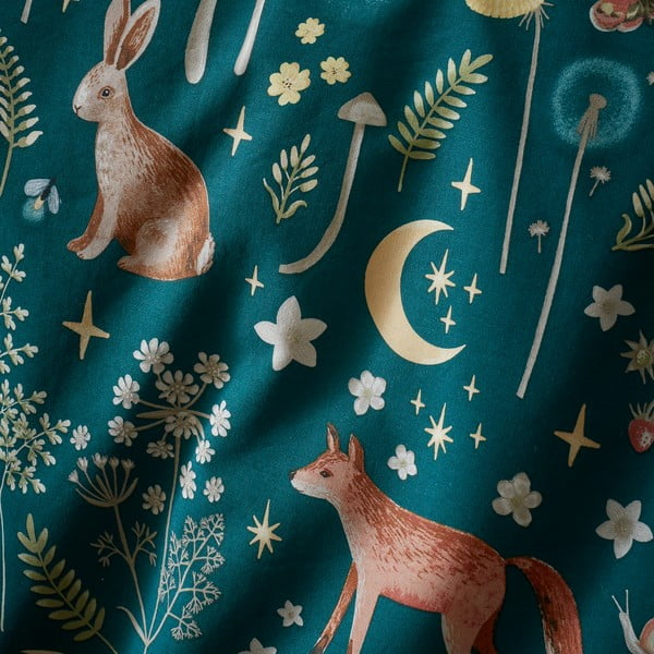 Biancheria da letto verde scuro per letto matrimoniale 200x200 cm Enchanted Twilight - Catherine Lansfield-image-4