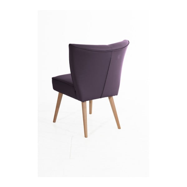 Fialové křeslo z imitace kůže Max Winzer Beni Imitation-image-1