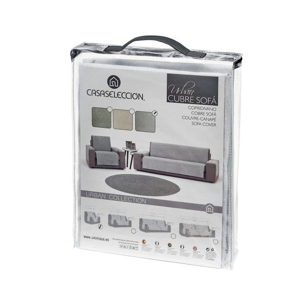 Copridivano 2 posti grigio chiaro Urban - Casa Selección-image-4