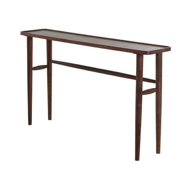 Consolle in acacia massiccia marrone 30x140 cm Qiano - Light & Living-image-2