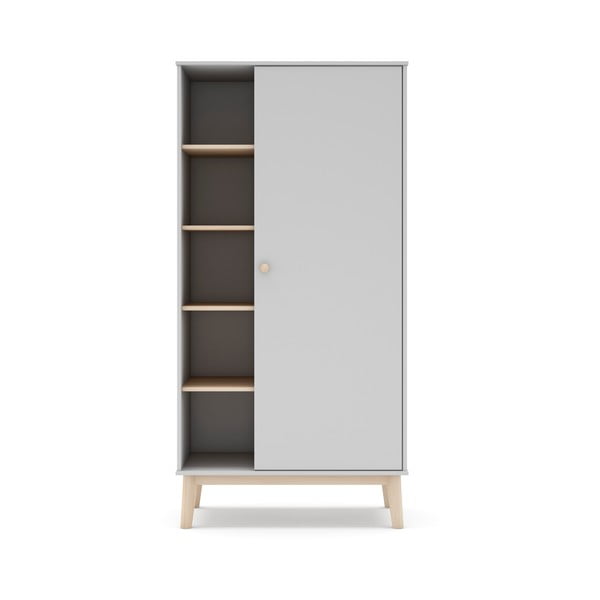 Armadio bianco per bambini 90x181 cm Esteban - Marckeric-image-3