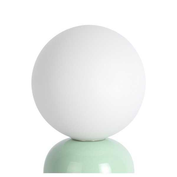Lampada da tavolo color menta/marrone in ceramica (altezza totale 26 cm) Firenze Pellet – Leitmotiv-image-3