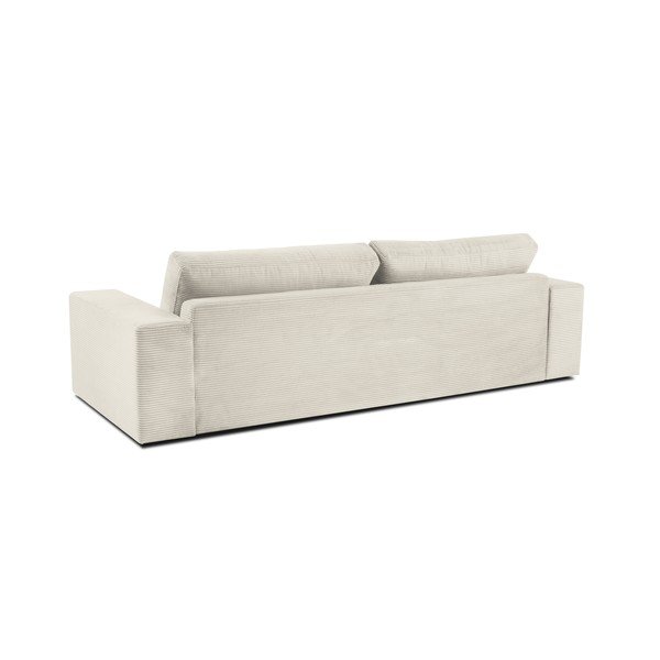 Divano letto in velluto a coste beige Donatella - Milo Casa-image-3