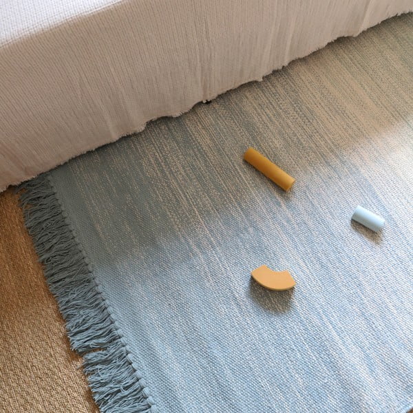 Tappeto lavabile verde-blu 100x150 cm Kirthy - Nattiot-image-1