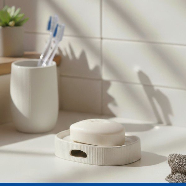 Portasaponetta color crema in ceramica Fablo – Wenko-image-1