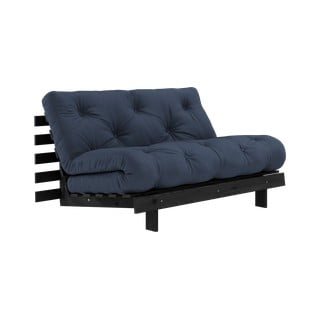 Divano letto blu scuro 140 cm Roots Black Night - Karup Design