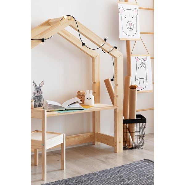 Banco da lavoro per bambini in legno di pino Bran, 40 x 111 cm - Adeko-image-2