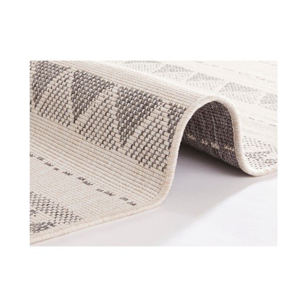 Tappeto da esterno grigio e crema , 80 x 350 cm Bahamas - NORTHRUGS-image-3