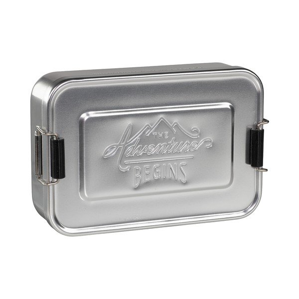 Hliníkový box na svačinu ve stříbrné barvě Gentlemen's Hardware Silver Tin, 120 x 101 x 30 mm