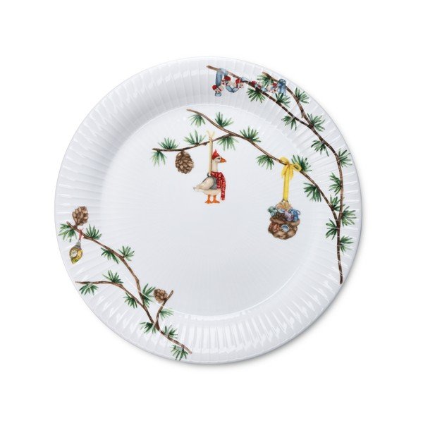Piatto bianco in porcellana a tema natalizio ø 27 cm Hammershøi Christmas – Kähler Design