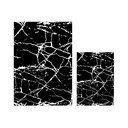 Set di 2 tappetini da bagno bianchi e neri Mila Home Marble - Minimalist Home World