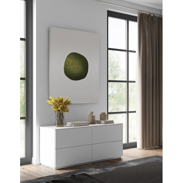 Cassettiera bassa bianca 120x54 cm Join - TemaHome-image-4