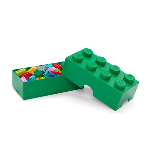 Scatola per bambini verde scuro in plastica 20x10x7 cm – LEGO®-image-2