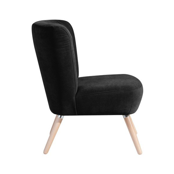 Poltrona nera Neele Velor - Max Winzer-image-1