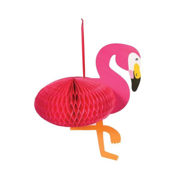 Závěsná papírová dekorace Rex London Flamingo Honeycomb
