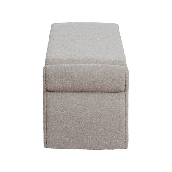 Panchina beige in tessuto bouclé Nafya - Light & Living-image-3