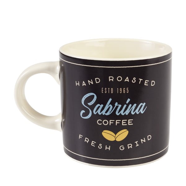 Tazza color antracite/color crema in ceramica 350 ml Sabrina – Rex London