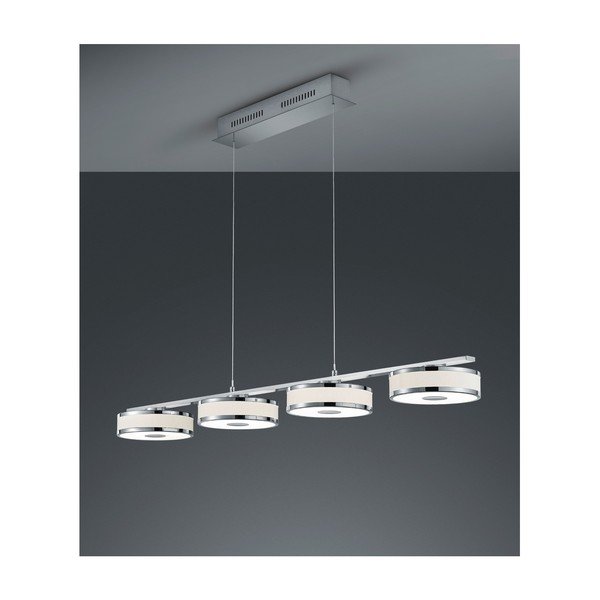 Apparecchio LED a sospensione Agento in argento, lunghezza 1,15 m - Trio-image-1
