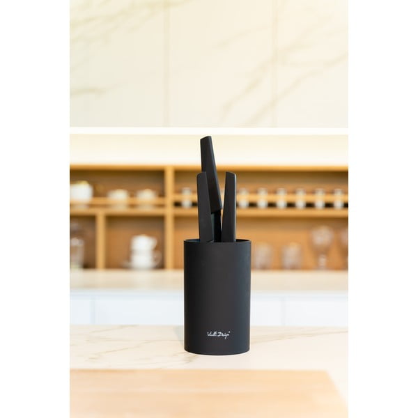 Ceppo universale nero per coltelli - Vialli Design-image-4