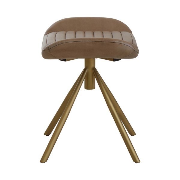 Poggiapiedi grigio con rivestimento in pelle Buffalo – Premier Housewares-image-4