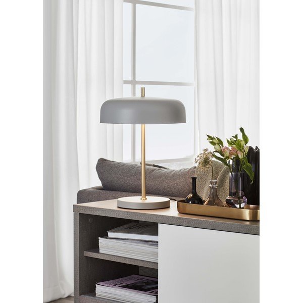 Lampada da tavolo grigia Caen 2L - Markslöjd-image-1