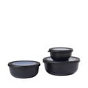 Scatole per alimenti in set da 3 Nordic black - Mepal