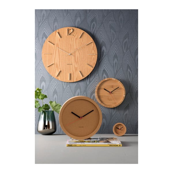 Orologio da parete in bambù marrone , ⌀ 26 cm Tom - Karlsson-image-2