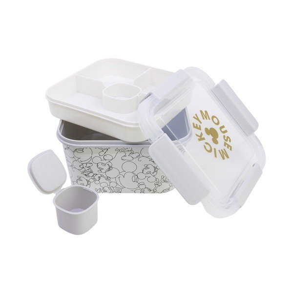 Portapranzo per bambini bianco in plastica Mickey Mouse – STOR-image-1