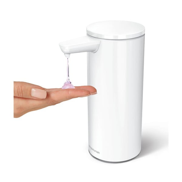 Dispenser di sapone bianco in metallo touchless 266 ml - simplehuman-image-4