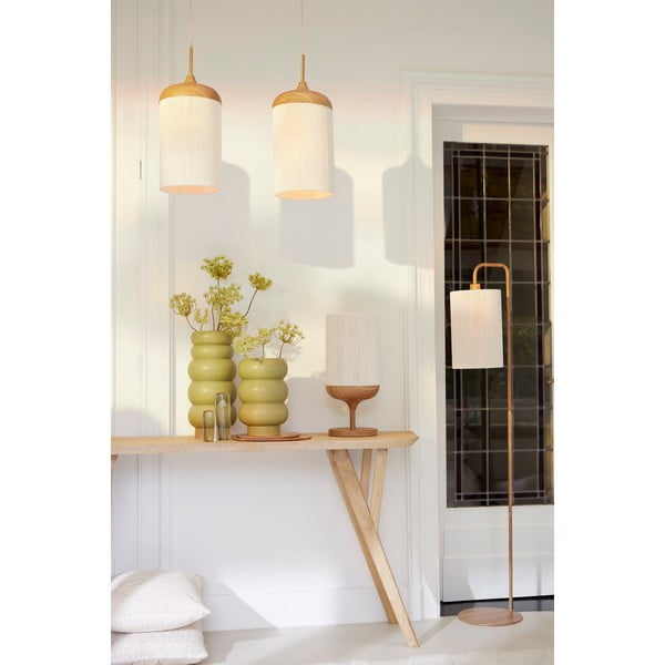 Lampada da tavolo in colore naturale con paralume in tessuto (altezza 50 cm) Dania - Light & Living-image-1