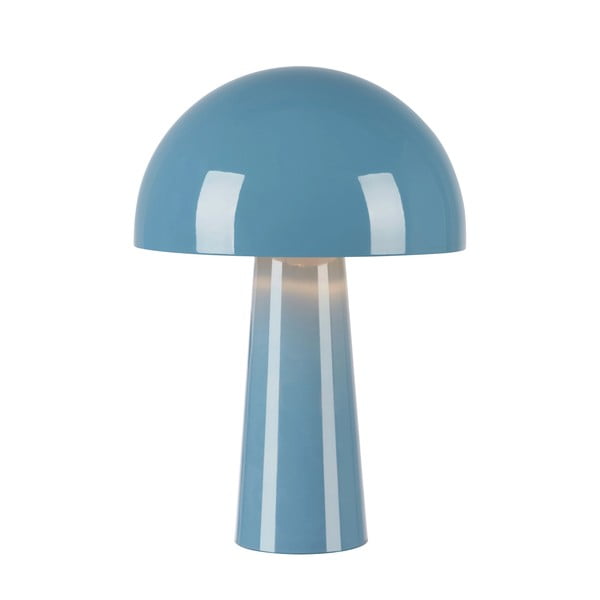 Lampada da tavolo blu con paralume in metallo (altezza totale 36 cm) Mantar – Markslöjd