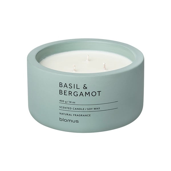 Candela di soia profumata tempo di combustione 25 h Fraga: Basil & Bergamot - Blomus