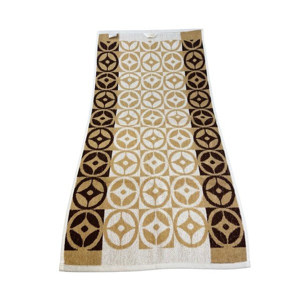 Asciugamano marrone in cotone 70x140 cm Compass - JAHU collections-image-2