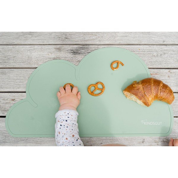 Tovaglietta in silicone verde Cloud, 49 x 27 cm - Kindsgut-image-1