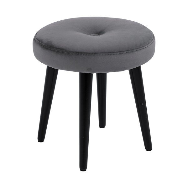 Sedia in velluto grigio Frisco - Actona