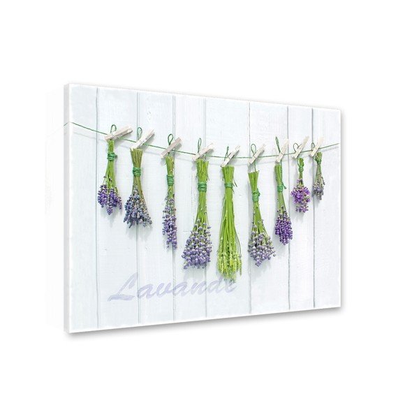 Quadro su tela Shabby Herbs, 60 x 80 cm - Styler-image-1