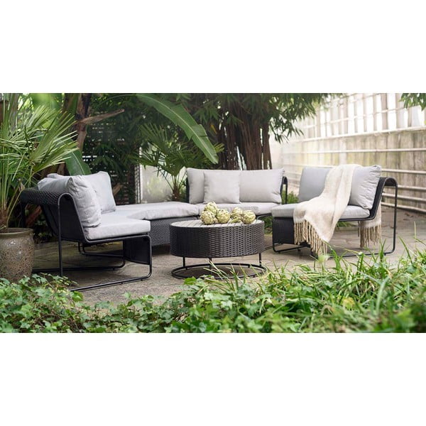 Set da giardino grigio per 5 persone Rindal - Bonami Selection-image-1