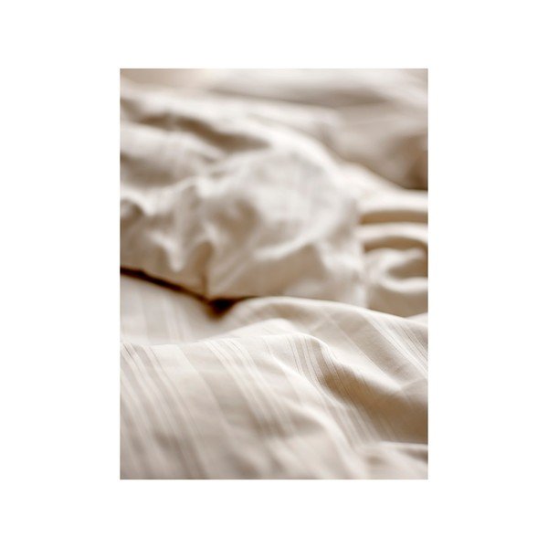 Biancheria da letto damascata beige per letto singolo 140x200 cm Noble - Södahl-image-2