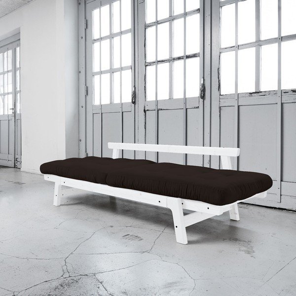 Rozkládací pohovka Karup Step White/Brown-image-3