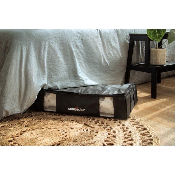 Contenitore nero sotto il letto XXL Black Edition 3D, 145 l - Compactor-image-1