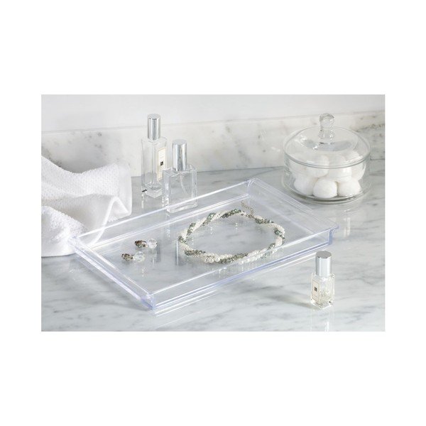 Vassoio Vanity trasparente Clarity - iDesign-image-1