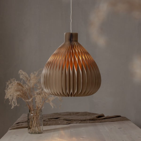 Paralume marrone chiaro ø 38 cm Honeycomb - Star Trading-image-1